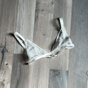 White Fox Boutique Sheer White Lace Bra